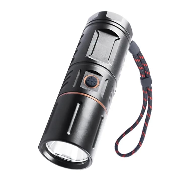 NEW RECHARGEABLE LED TORCH LIGHT, WATERPROOF STRONG LED FLASHLIGHT WITH POWER BANK