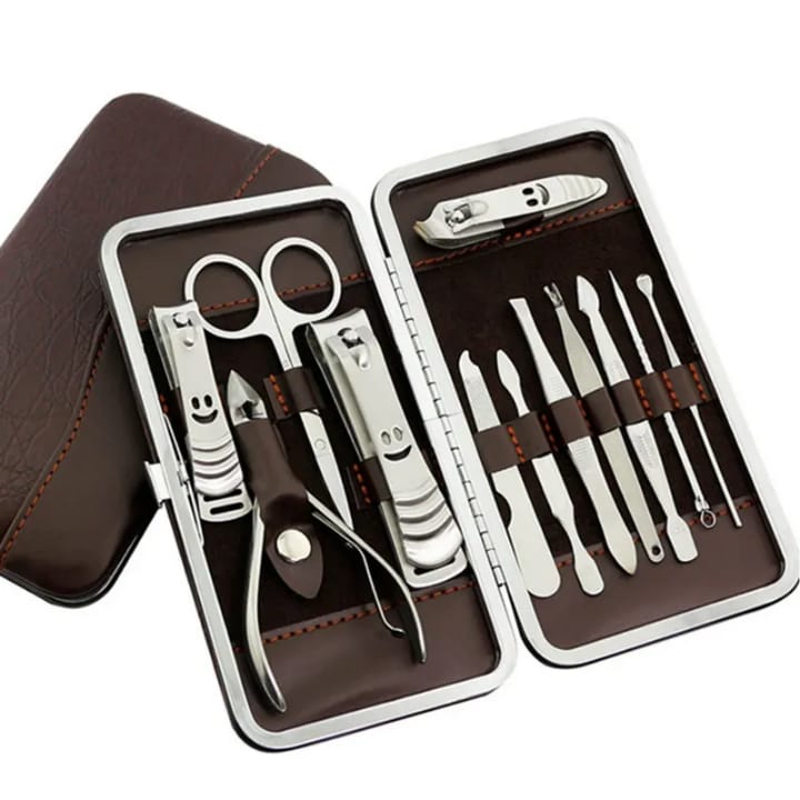 Nail Cutter set- 12 Pcs Stainless Steel Fingernails Kit Box