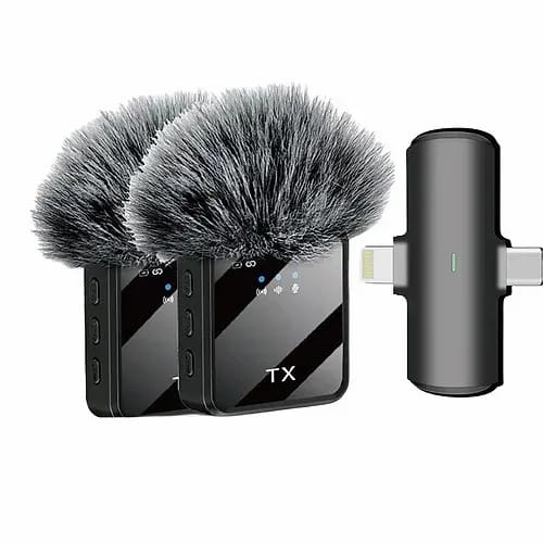 Microphone 2in1 Wireless Lavalier F15-2 USB Type C + i Phone